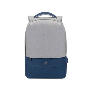 کوله پشتی ریواکیس مدل 7562 grey/dark blue anti-theft Laptop backpack 15.6