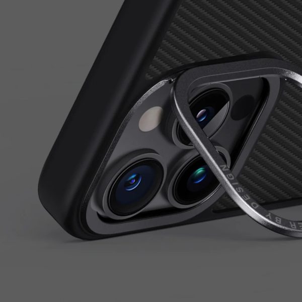 قاب یونیک مدل Keva Max برای iPhone 16 Pro | رنگ مشکی کربنی