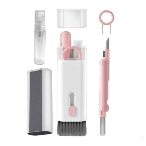 کیت تمیز کننده 7 کاره( ایرپاد و کیبورد و گوشی ) مدل Set 7 IN 1 Multifunctional Cleaning Brush صورتی