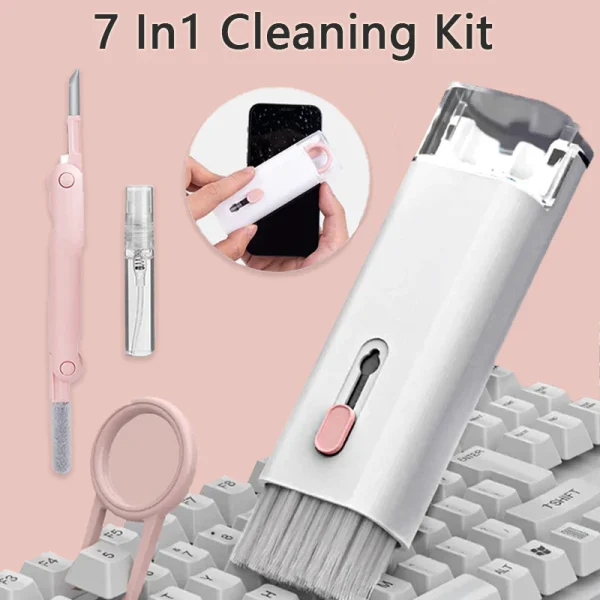 کیت تمیز کننده 7 کاره( ایرپاد و کیبورد و گوشی ) مدل Set 7 IN 1 Multifunctional Cleaning Brush