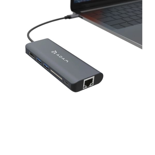 هاب شش پورت USB-C آدام المنتس با توان شارژ ۱۰۰ وات مدل Casa Hub A01