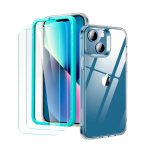 پکیج قاب و دو عدد گلس ESR برای آیفون ۱۳ و ۱۳ پرو | ESR Armorite Screen Protector & Case