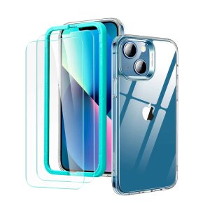 پکیج قاب و دو عدد گلس ESR برای آیفون ۱۳ و ۱۳ پرو | ESR Armorite Screen Protector & Case