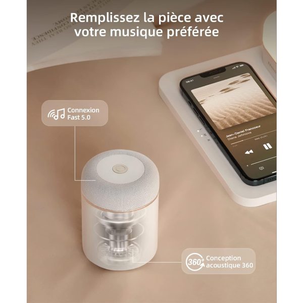 شارژر وایرلس، اسپیکر و چراغ خواب برند Ezvalo مدل STZ07