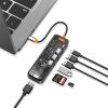 هاب آداپتور تایپ سی 7 در 1 ویوو Wiwu Cyber Type-C HUB 7in1 CB007