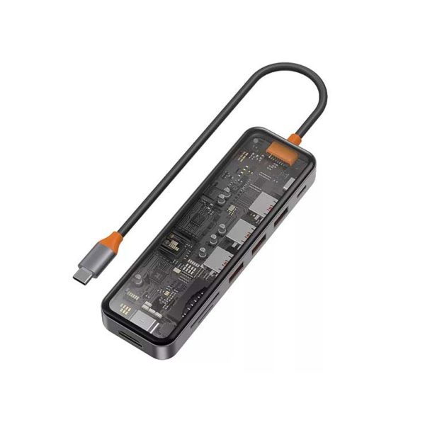 هاب آداپتور تایپ سی 7 در 1 ویوو Wiwu Cyber Type-C HUB 7in1 CB007