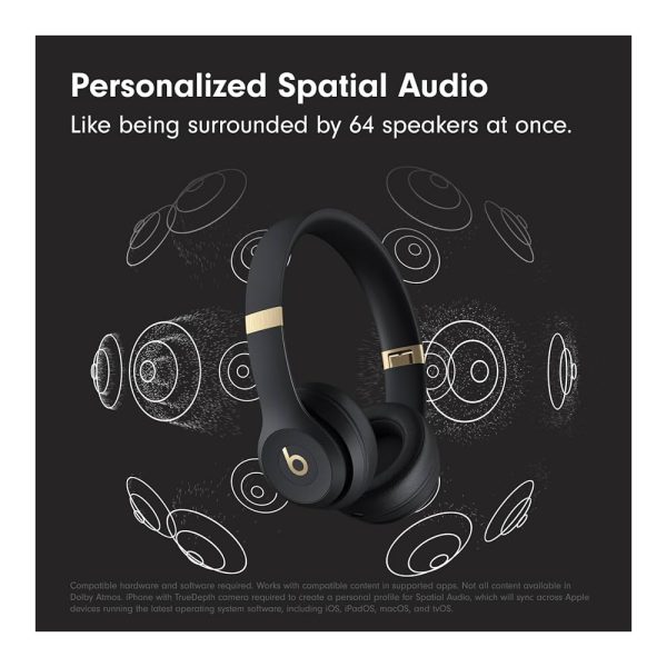هدفون سولو 4 وایرلس مدل Beats Solo4 Wireless رنگ مشکی طلایی