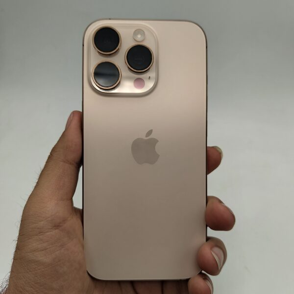 گوشی موبایل دست دوم اکتیو اپل iPhone 16 Pro رنگ Desert Titanium حافظه 256 گیگ ZA رجیستر شده