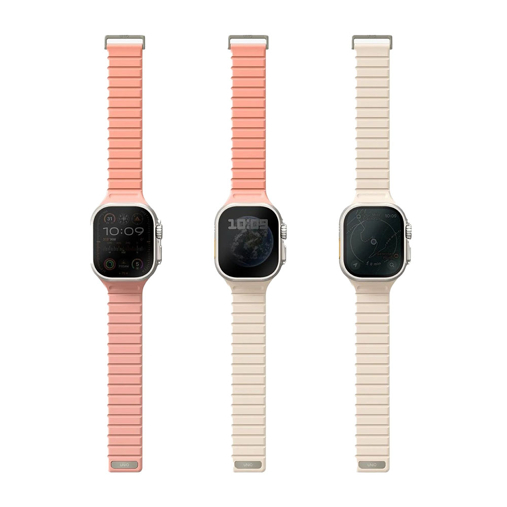 بند دورو اپل واچ یونیک مدل Revix Evo مناسب برای اپل واچ 38/40/41 رنگ صورتی