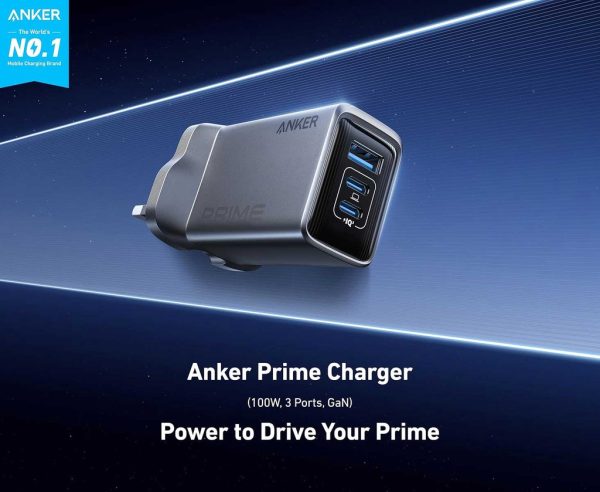 شارژر دیواری انکر Anker Prime Charger USB C 3-Port Super Compact Charger 100W مدل A2688