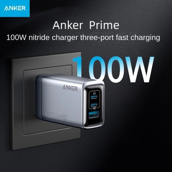 شارژر دیواری انکر Anker Prime Charger USB C 3-Port Super Compact Charger 100W مدل A2688