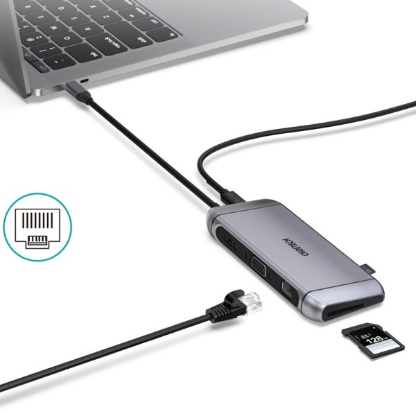 هاب ۹ پورت USB-C برند چویتک مدل HUB-M15
