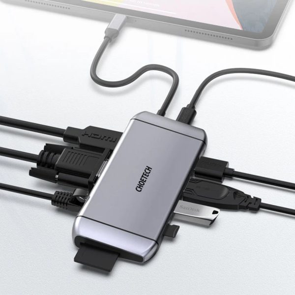 هاب ۹ پورت USB-C برند چویتک مدل HUB-M15