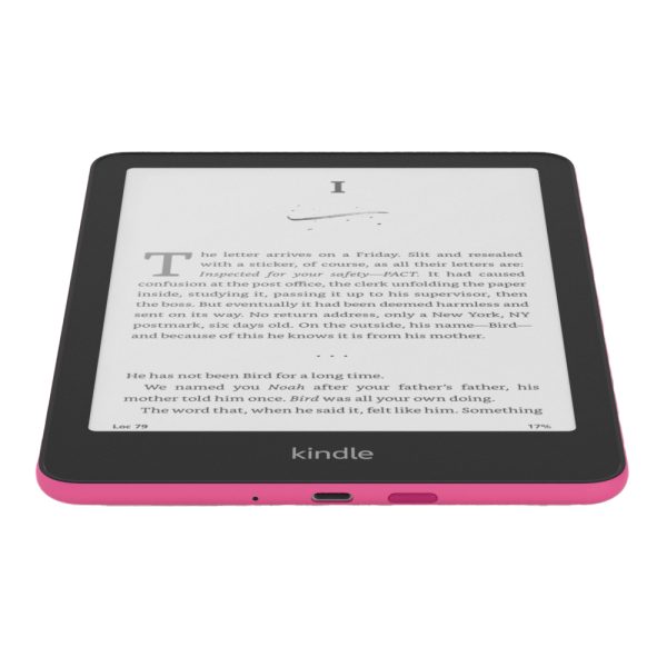 کتاب خوان آمازون ۷ اینچی نسل ۱۲ حافظه ۱۶ گیگ Kindle Paperwhite 12th gen رنگ صورتی