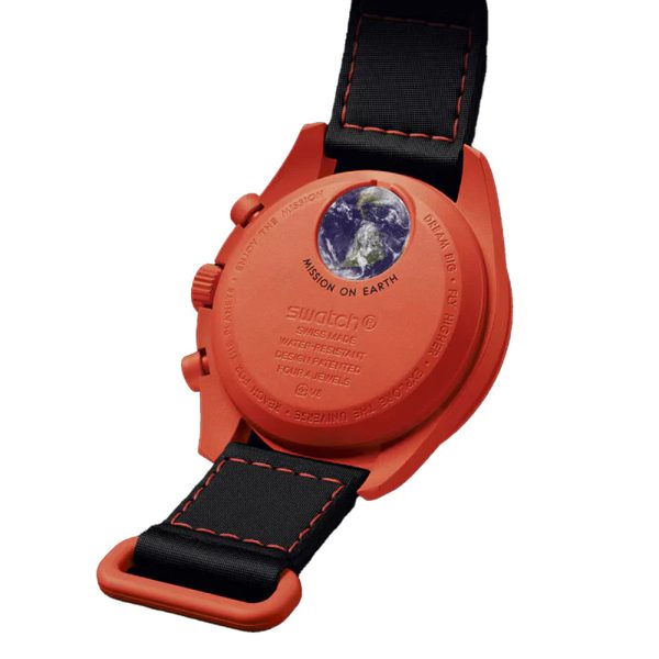 ساعت امگا سواچ مدل Omega X Swatch MISSION ON EARTH LAVA SO33O100