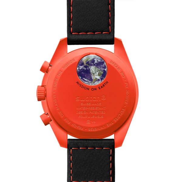 ساعت امگا سواچ مدل Omega X Swatch MISSION ON EARTH LAVA SO33O100