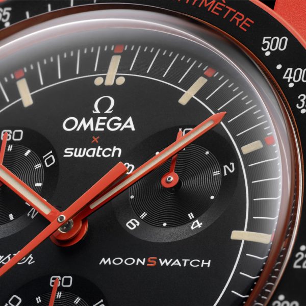 ساعت امگا سواچ مدل Omega X Swatch MISSION ON EARTH LAVA SO33O100