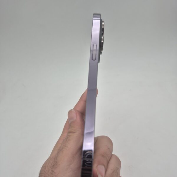 گوشی موبایل دست دوم iPhone 14 Promax رنگ بنفش حافظه 256GB تک سیم AA/A بدون ریجستر
