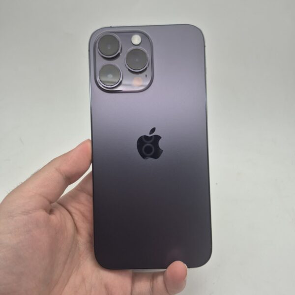 گوشی موبایل دست دوم iPhone 14 Promax رنگ بنفش حافظه 256GB تک سیم AA/A بدون ریجستر