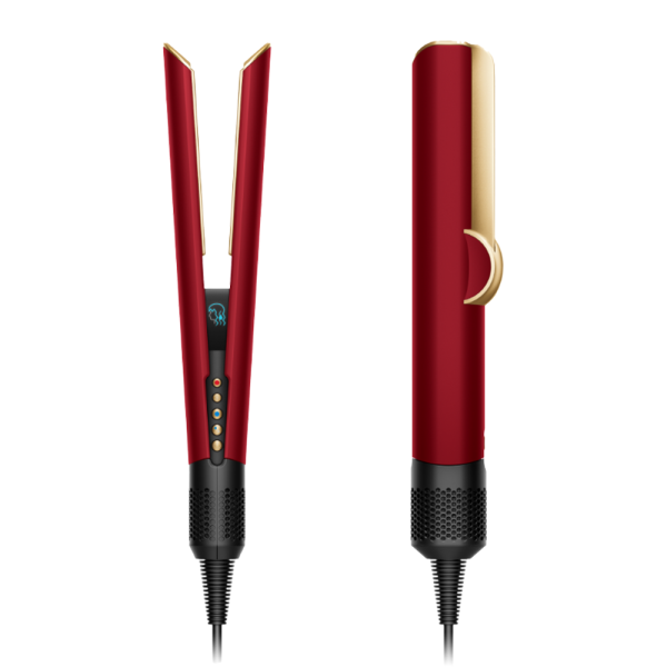 سشوار و صاف‌کننده مو دایسون مدل Dyson Airstrait HT01 (Red Velvet/Gold زرشکی/طلایی)