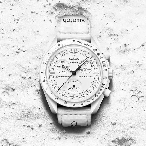 ساعت امگا سواچ مدل MISSION TO THE MOONPHASE Omega X Swatch SO33W700