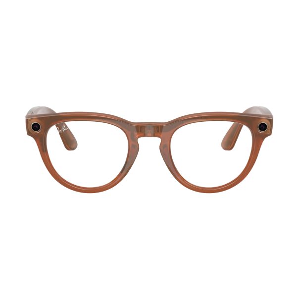 عینک هوشمند ری بن متا | RAY BAN | META HEADLINER مدل Shiny Warm Stone - Transition Saffron Yellow