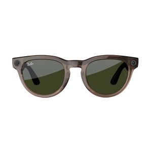 عینک هوشمند ری بن متا | RAY BAN | META HEADLINER مدل Shiny Warm Stone - Transition Dark Green
