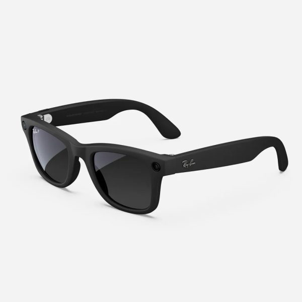 عینک هوشمند ری بن متا | RAY BAN | META Wayfarer مدل Matte Black - Polar Gradiant Graphite