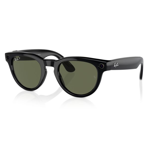 عینک هوشمند ری بن متا | RAY BAN | META HEADLINER مدل Shiny Black - Polar G15 Green