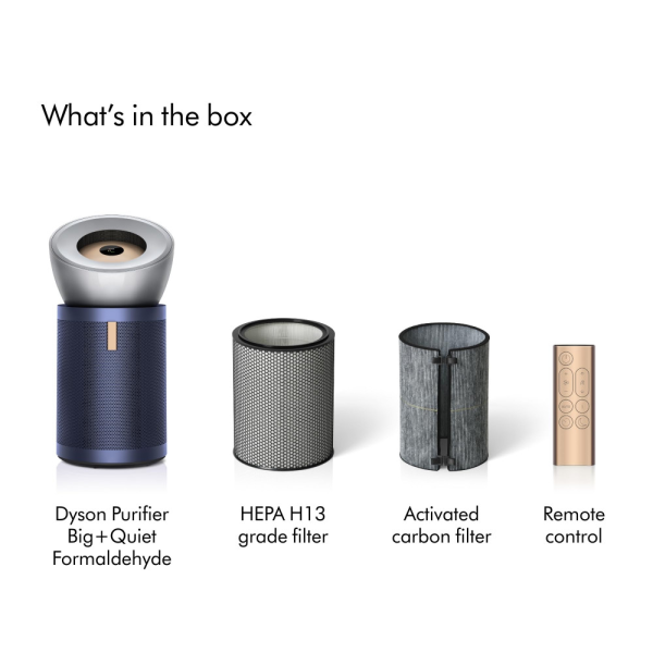 دستگاه تصفیه هوا دایسون مدل Dyson Purifier Big+Quiet Formaldehyde BP03 (Bright Nickel/Prussian Blue)(سورمه‌ای| نقره ای)