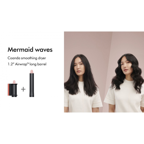 حالت دهنده مو دایسون مدل Dyson Airwrap HS05 multi-styler and dryer Complete Long (Strawberry Bronze/Blush Pink) (صورتی/برنز)
