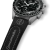 بند ساعت اُمگا سواچ رنگ مشکی مدل Moonswatch Rubber BLACK/BLACK سایز مدیوم