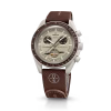 بند ساعت اُمگا سواچ رنگ قهوه‌ای بژ مدل Moonswatch Rubber BROWN/BEIGE سایز مدیوم