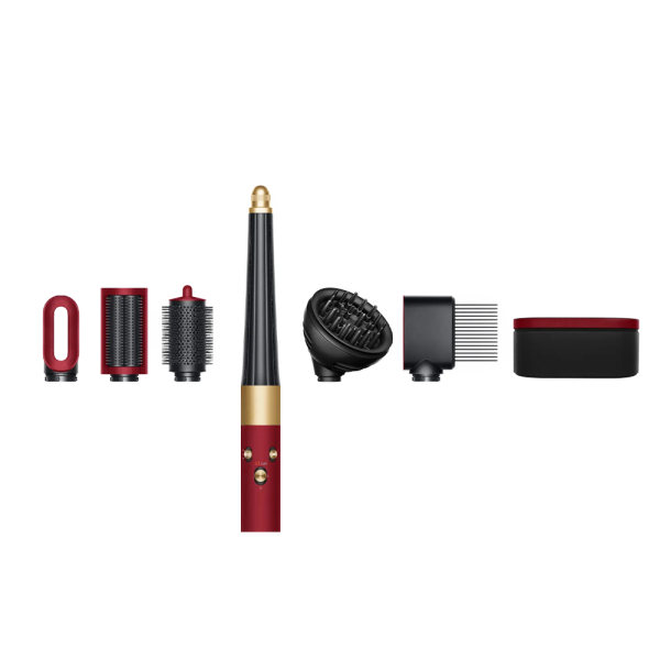 حالت دهنده مو دایسون مدل Dyson Airwrap i.d.™ multi-styler and dryer – Curly+Coily (Red velvet/Gold) ( ردولوت / طلایی)