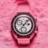 ساعت امگا سواچ مدل MISSION TO THE PINK MOONPHASE SO33P700