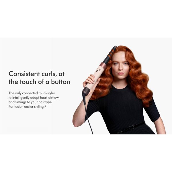 حالت دهنده مو دایسون مدل New Dyson Airwrap i.d.™ multi-styler and dryer Straight+Wavy (Ceramic Pink/Rose Gold) ( صورتی | رزگلد)