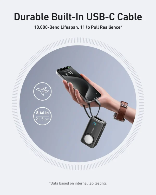 پاوربانک 10000 میلی آمپر 35 وات انکر مدل مگ گو Anker MagGo Power Bank