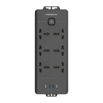 چندراهی برق 2500 وات پاورولوژی Powerology 6AC 2500W Power Strip