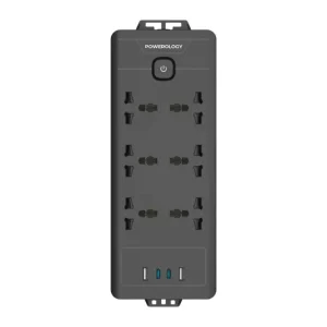 چندراهی برق 2500 وات پاورولوژی Powerology 6AC 2500W Power Strip