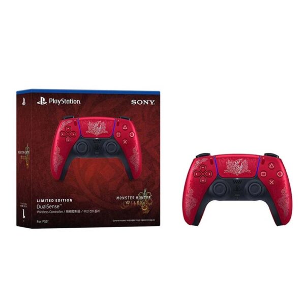 کنترلر پلی استیشن 5 مدل dualsense wireless controller monster hunter limited edition