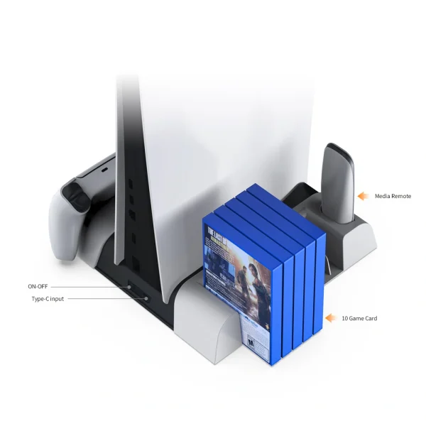 پایه خنک کننده چند منظوره دابی پلی استیشن 5 اسلیم Multlfunctiona Cooling Stand for PlayStation 5 Slim