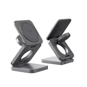 پاوربانک ۳ در ۱ دلفی مدل Delfy 3 in 1Qi2 Foldable