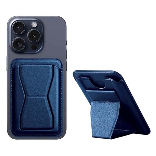 جاکارتی استندی های کپی اپل رنگ آبی | iPhone LEATHER Wallet Blue