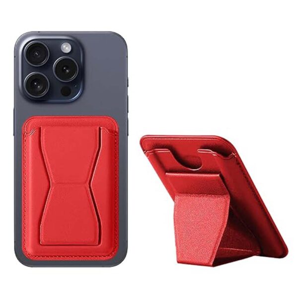 جاکارتی استندی های کپی اپل رنگ قرمز | iPhone LEATHER Wallet Red