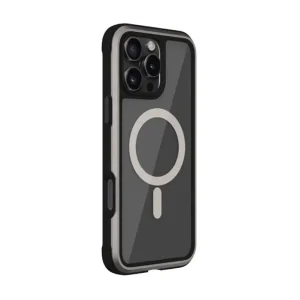 قاب KDOO مگ سیف مدل Mag Ares sport مناسب برای iphone 16 pro | رنگ تیتانیوم گری