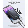 پاوربانک 10000 میلی آمپر 30 وات انکر مدل A1256 Anker Pocket-Sized Power Boost رنگ مشکی