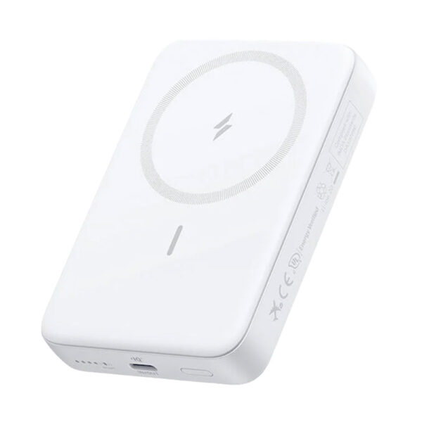 پاوربانک 10000 میلی آمپر 30 وات انکر مدل A1684 Anker Zolo Magnetic Power Bank رنگ سفید
