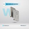 پاوربانک مگ سیف 10000 پاورولوژی Powerology Magsafe Aluminum Power Bank PPBCHA34 - تیتانیوم