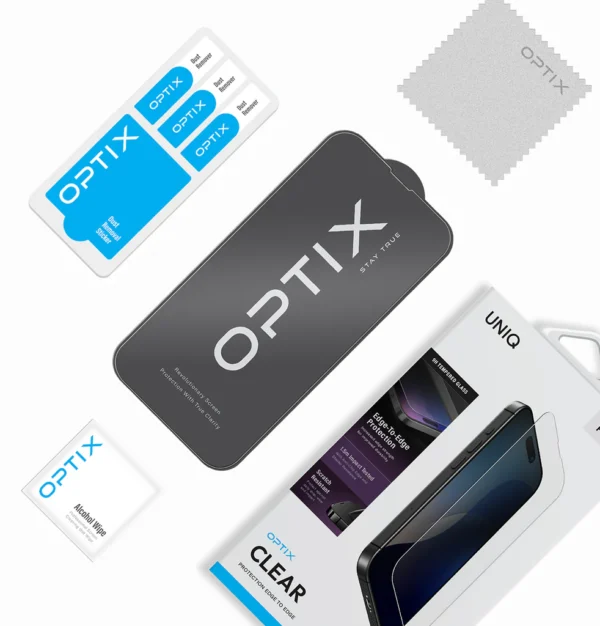 گلس کلیر یونیک مناسب آیفون ۱۶ پرو مکس مدل UNIQ Optix Clear iPhone 16 Pro Max