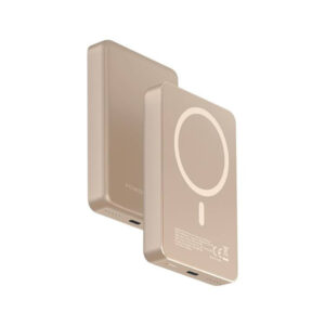 پاوربانک مگ سیف 10000 پاورولوژی Powerology Magsafe Aluminum Power Bank PPBCHA34 - بژ
